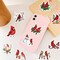 50PCS Red Cardinalis Birds Stickers, Realistic Waterproof Northern Cardinal Stickers Red Bird(Rbird)